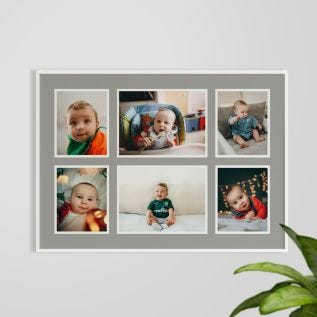 6 Image Grey Border Landscape Collage